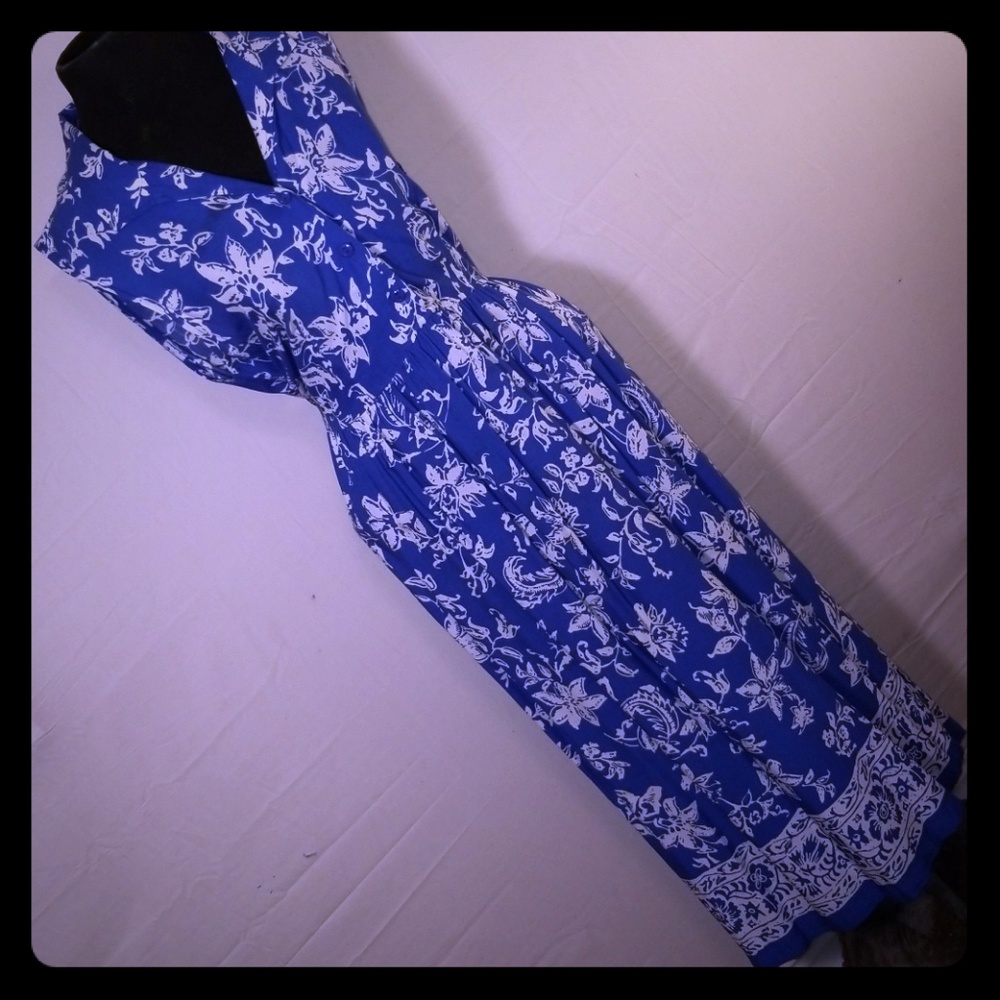 Vintage Floral sleeveless dress